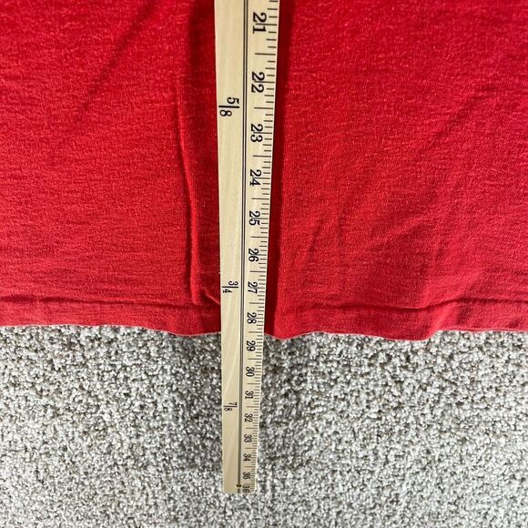 Vintage Scrooge Shirt Mens Extra Large Red Certified Bah Humbug Singe Stitch 90s - Picture 5 of 8